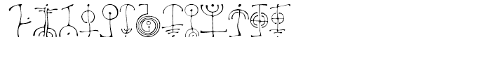 Petroglyph Regular Font LOWERCASE