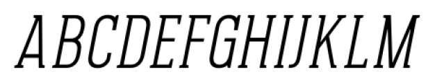 Pekora Light Serif Italic Font UPPERCASE