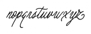 Pen Swan Italic Monoline Font LOWERCASE