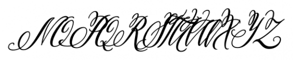 Pen Swan Italic Font UPPERCASE