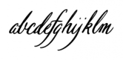 Pen Swan Italic Font LOWERCASE