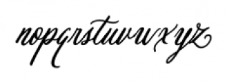 Pen Swan Italic Font LOWERCASE