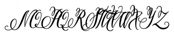 Pen Swan Regular Font UPPERCASE