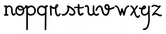 Pencraft Regular Font LOWERCASE