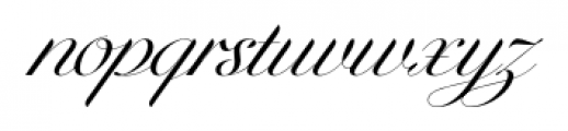 Penna Connected Regular Font LOWERCASE