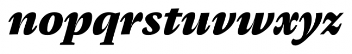 Pensum Pro Black Italic Font LOWERCASE