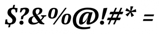 Pensum Pro Bold Italic Font OTHER CHARS