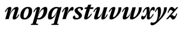 Pensum Pro Bold Italic Font LOWERCASE