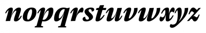 Pensum Pro Extra Bold Italic Font LOWERCASE