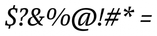 Pensum Pro Italic Font OTHER CHARS