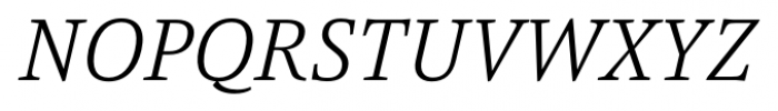 Pensum Pro Light Italic Font UPPERCASE
