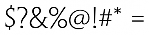 Penumbra Serif Std Light Font OTHER CHARS