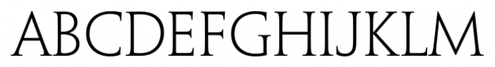 Penumbra Serif Std Light Font UPPERCASE