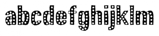 Peperoncino Sans Dotted Rough Font LOWERCASE