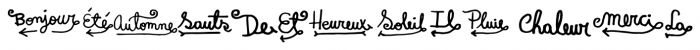Pequena Word France Font LOWERCASE