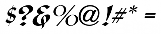 Personal Note JNL Oblique  Font OTHER CHARS