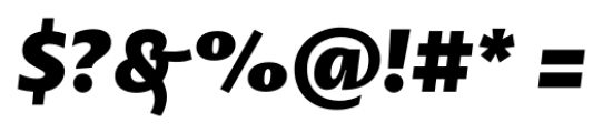 Petala Pro ExtraBold Italic Font OTHER CHARS