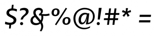 Petala Pro Italic Font OTHER CHARS