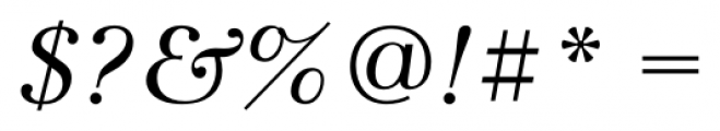 Petersburg Italic Font OTHER CHARS
