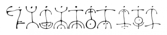 Petroglyph Regular Font OTHER CHARS