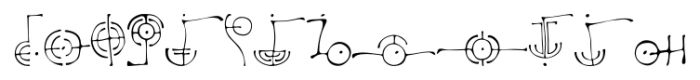 Petroglyph Regular Font LOWERCASE