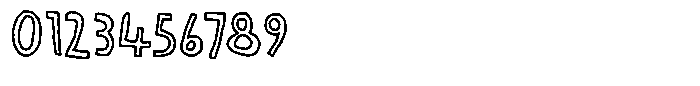 Peaceful Day Outline Font OTHER CHARS