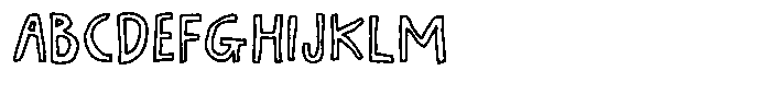 Peaceful Day Outline Font UPPERCASE