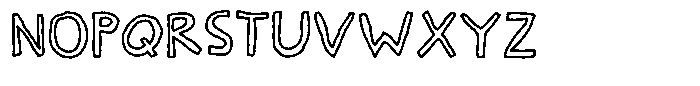 Peaceful Day Outline Font LOWERCASE