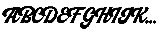 Peach Club Script Bold Regular Font UPPERCASE