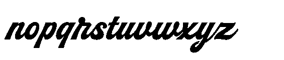 Peach Club Script Bold Regular Font LOWERCASE