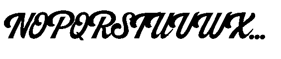 Peach Club Script Regular Font UPPERCASE