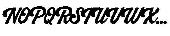 Peach Club Script Rough Bold Regular Font UPPERCASE