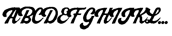 Peach Club Script Rough Regular Font UPPERCASE
