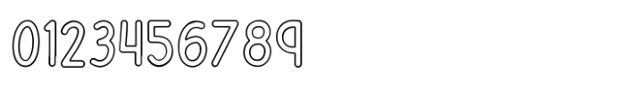 Peach Plum Outline Font OTHER CHARS