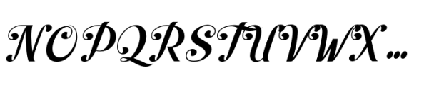 Peacher Regular Font UPPERCASE