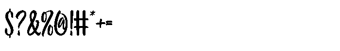 Peachlona Script Font OTHER CHARS