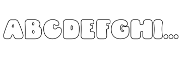 Peachy Delight Family Outlined Font LOWERCASE