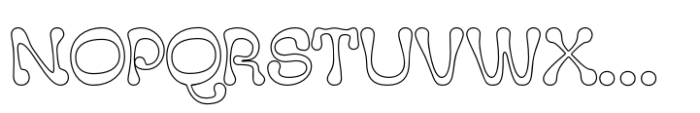 Peacy Outline Font UPPERCASE