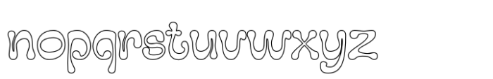 Peacy Outline Font LOWERCASE