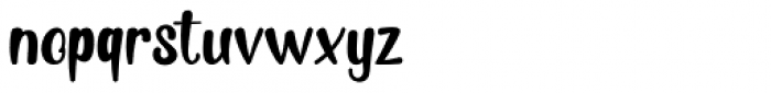 Peaknose Regular Font LOWERCASE