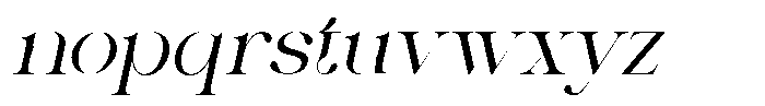 Pear Haresh Italic Font LOWERCASE