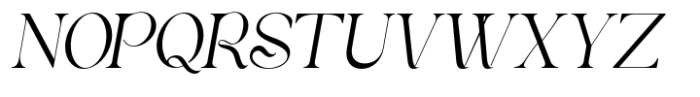 Pearce Vogue Italic Font UPPERCASE