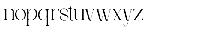 Pearce Vogue Regular Font LOWERCASE
