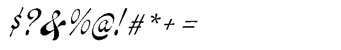Pearlside Thin Font OTHER CHARS