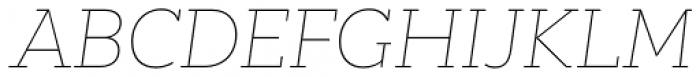 Peckham Thin Italic Font UPPERCASE