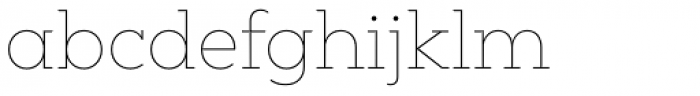 Peckham Thin Font LOWERCASE
