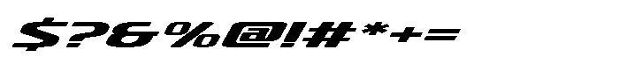 Pedal Track Extreme Font OTHER CHARS