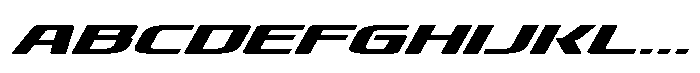 Pedal Track Extreme Font UPPERCASE