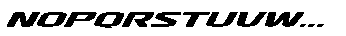 Pedal Track Extreme Font UPPERCASE