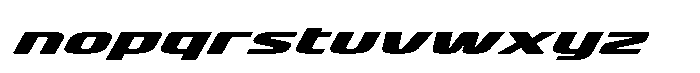 Pedal Track Extreme Font LOWERCASE